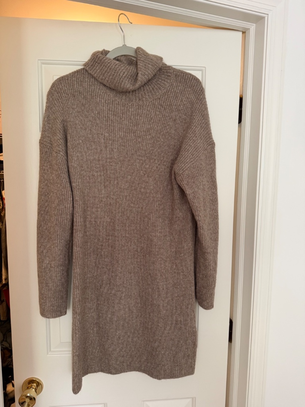 Abercrombie & Fitch Easy-Fitting Turtleneck Sweater Dress